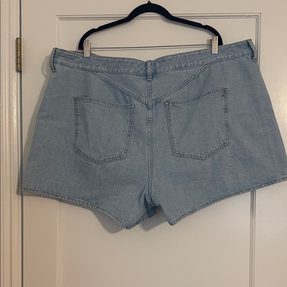 Madewell Light Blue Denim Women's Shorts 22W - Picture 2 of 7